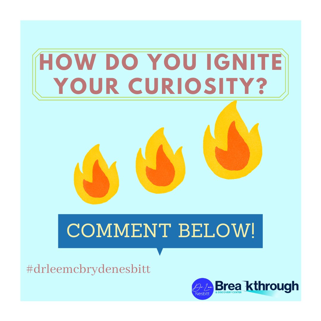 LeeMcbryde's tweet photo. Answer Me This: What are you most curious about? When you start to wonder about
something, what gets you moving that curiosity into action? What helps you make the most of your
curiosity?
#drleemcbrydenesbitt #raisethegame #curosity #alwaysanotherlevel #strengths #highachievers https://t.co/HJPpsKfH9I