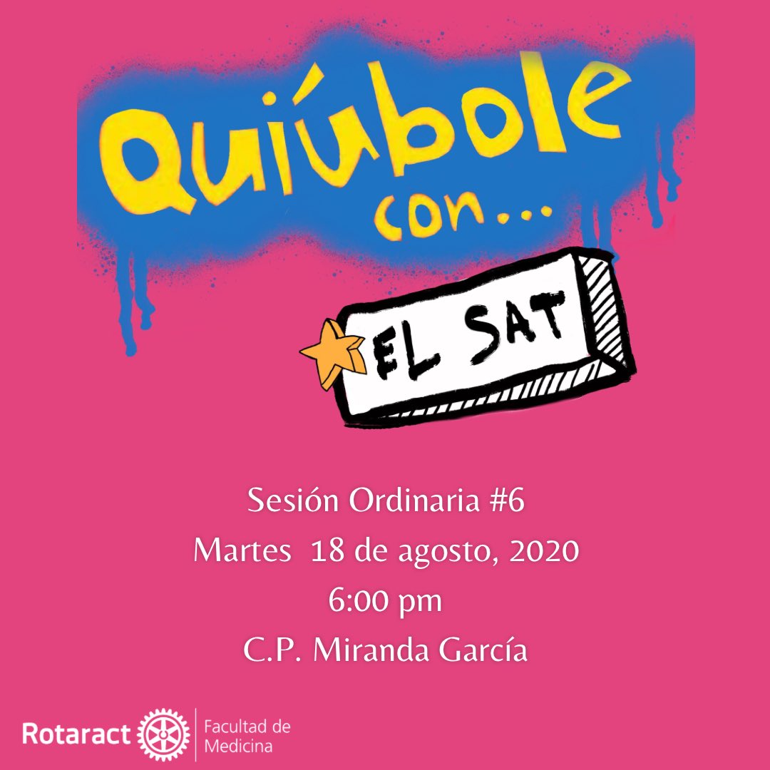 Rotaract_FacMed's tweet photo. ¡Los invitamos a nuestra próxima sesión ordinaria!

#RotaractFacMed #Rotaract20 #D4130 #Rotary #AbreOportunidades #SomosUNI #SomosVíboras #CRFacMed https://t.co/WcPjHswUpp