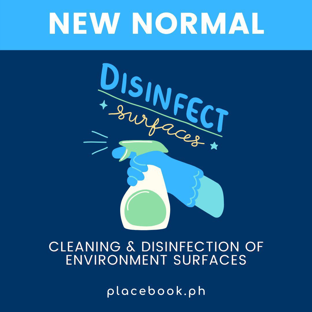 placebookph's tweet photo. Always Clean and disinfect high-touch surfaces daily in household common areas.

It lowers the numbers and the risk of spreading infection all over your home or workplace.

#Newnormal #placebookph #placebook #comingsoon #book #vlog #earn https://t.co/4a4iI3WLiQ