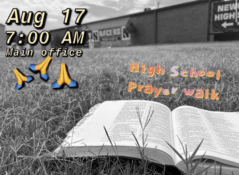 TOMORROW MORNING!!! Be there! Meet in the main office at 7:00AM!💙 #prayer #FCA #nhs