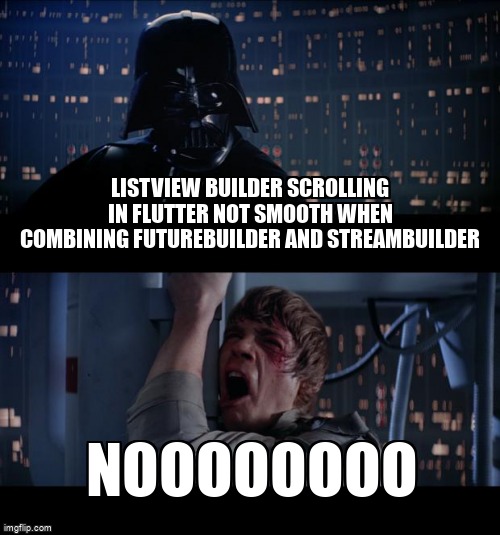 Meme Overflow On Twitter Listview Builder Scrolling In Flutter Not Smooth When Combining