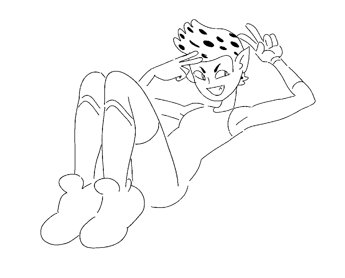 backing up harddrives and i found....a doodle of her? :o 