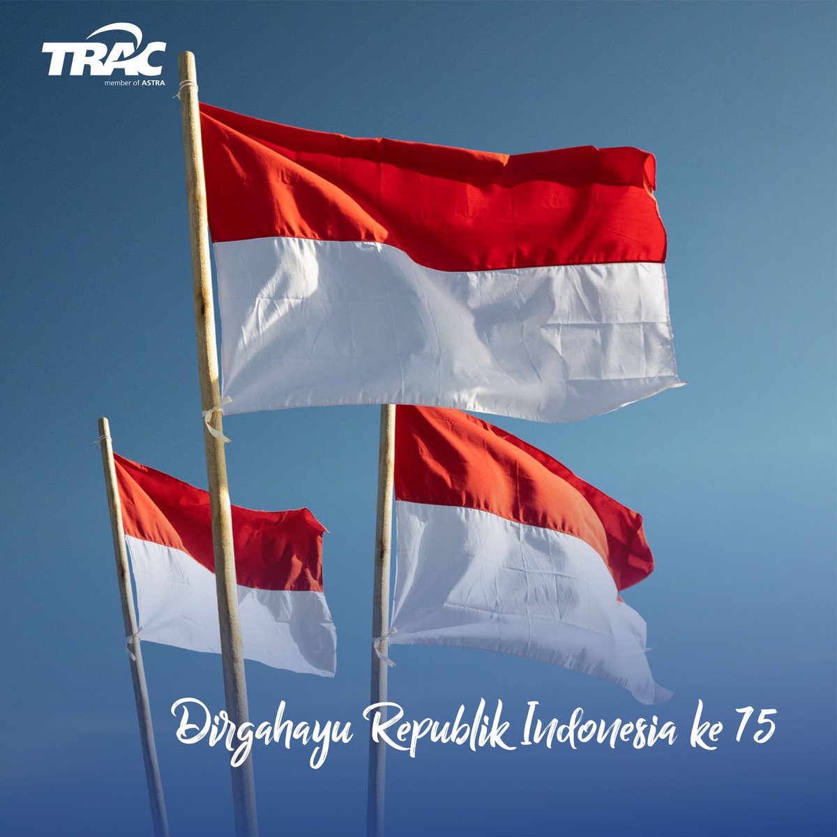 trac_astra's tweet photo. Dirgahayu Republik Indonesia yang ke 75.

Mari majukan Indonesia dalam kehidupan berbangsa dan bernegara dengan terus menjunjung tinggi nilai-nilai Pancasila. 

Share yuk pengalaman 17 Agustus-an mu yang seru!

#TRACAstra #TRACtoGo #JourneyWithTRAC https://t.co/lwwGtIvAk8