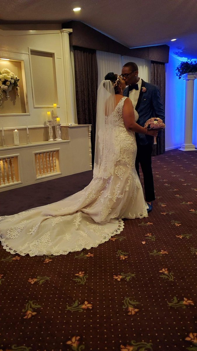 Love_Me_Nun's tweet photo. Yesterday I married my best friend; my forever love. 8.15.2020 was one for the books! #OnceUponaThompson #TheThompsonsHaveArrived #BlackLove #Married #ForeverLove πβ€οΈπ https://t.co/y5Vzu6uwio