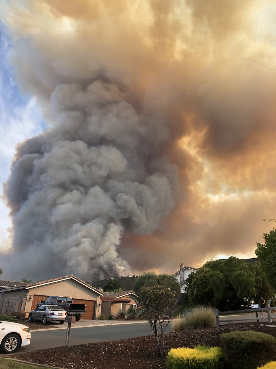 here are some photos i took that show the progression of the salinas fire from 1-5 today... stay safe guys