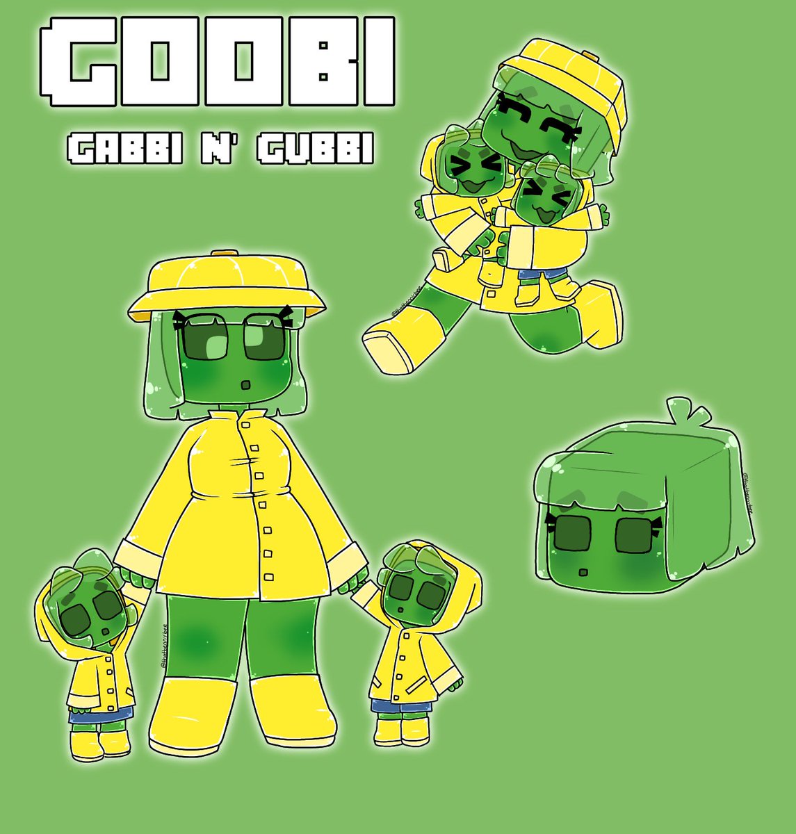Birthday Bee 5 5 Goobi The Minecraft Slime And Her Children Gabbi And Gubbi Birthday Bee 5 5 Goobi The Minecraft Slime And Her Children Gabbi And Gubbi