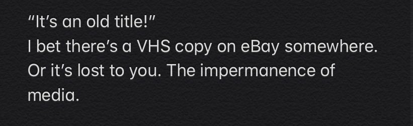 Imagine a world without the greatest symphonies by the classical composers. Art has the purpose of go through time to captivate the man for generations, embellishes life and reminds us of better times. Same could go for a recording of 1995's super bowl, why not.