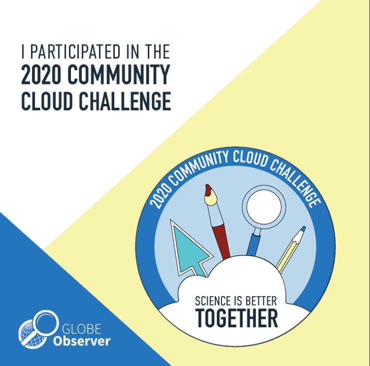 fheonaaa's tweet image. yayyy thank you for this @NASA @GLOBEProgram 🤍
 #NASAEarth #2020CommunityCloudChallenge #GLOBEObserverApp #GLOBEAtHome #ScienceIsBetterTogether #BHNHS