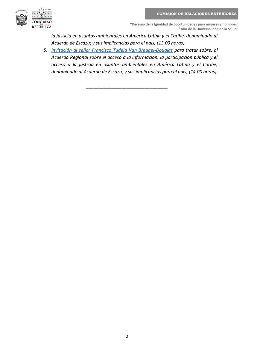 Comisión de Relaciones Exteriores tweet media