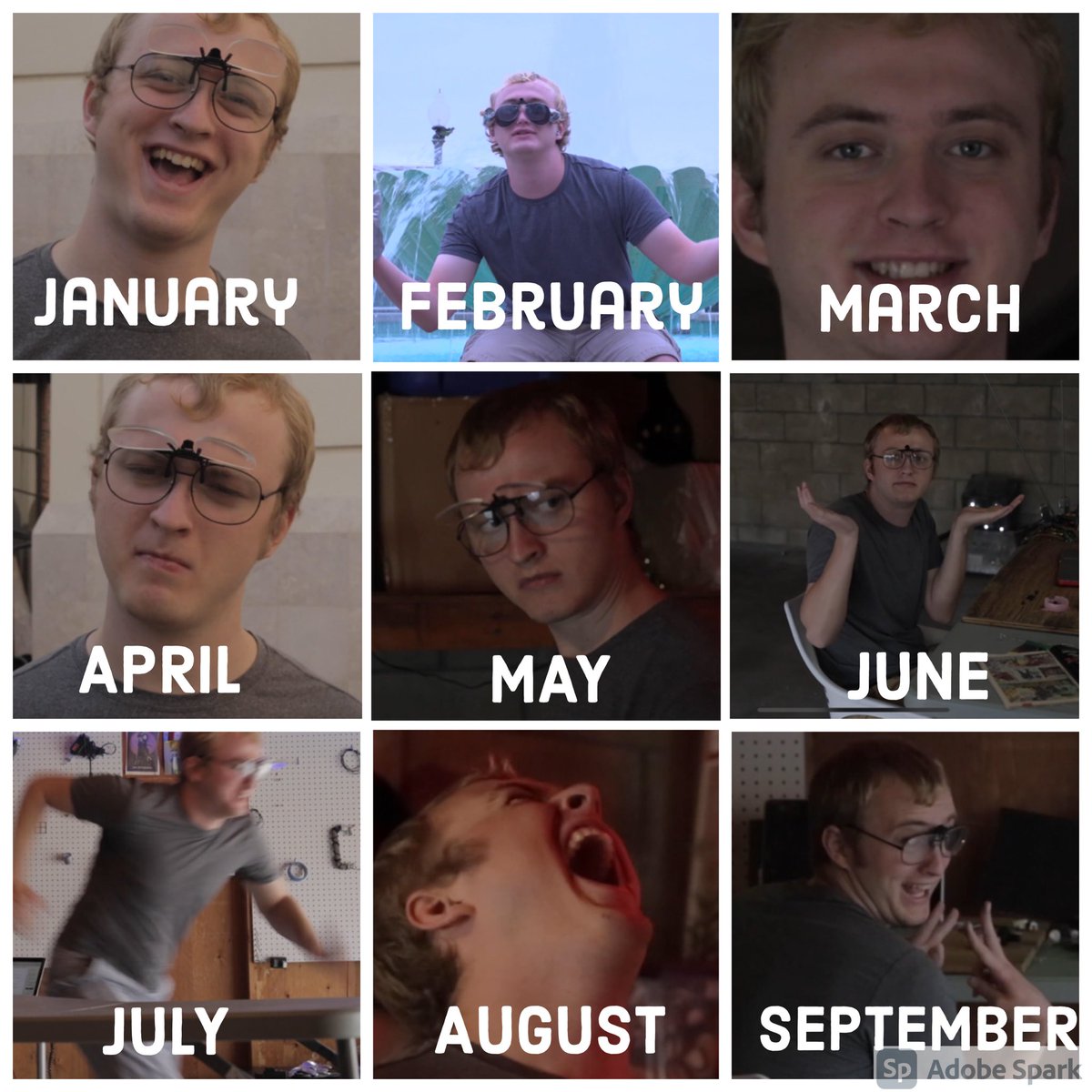 therealinventor's tweet photo. What month are you feeling like today? @Tystobrr @thewymo @SVerticalP #theinventor #2020Mood #2020Challenge #webseries #indie https://t.co/GwowzRCBKO