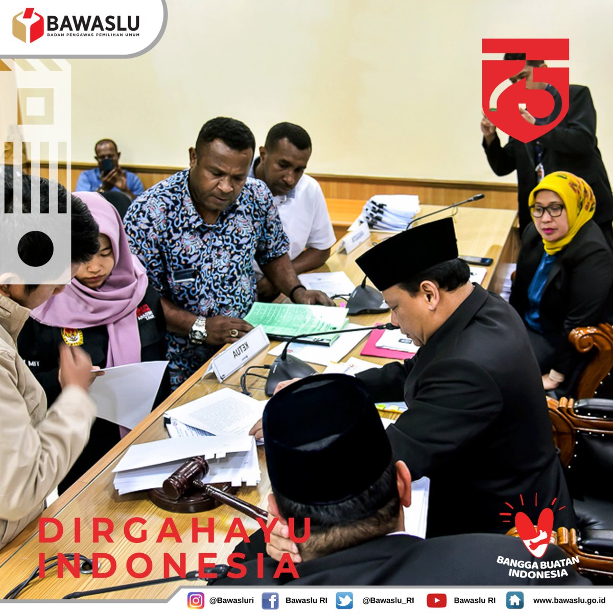 bawaslu_RI's tweet photo. Dirgahayu negeriku! Mari songsong Indonesia maju!

#HUT75RI
#HariKemerdekaan
#DirgahayuIndonesia
#IndonesiaMaju https://t.co/FDRNeaxE2N