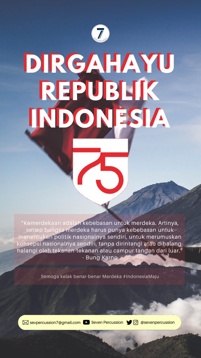 Dirgahayu Republik Indonesia ke-75