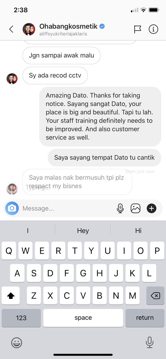 Another one of his replies