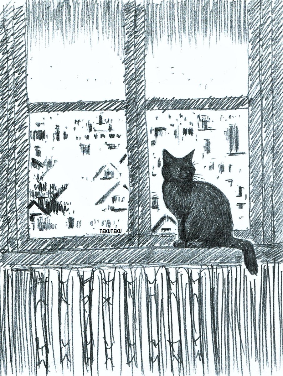#黒猫感謝の日
 #illustration #オリジナルイラスト (=^・^=)ニャ♫ 