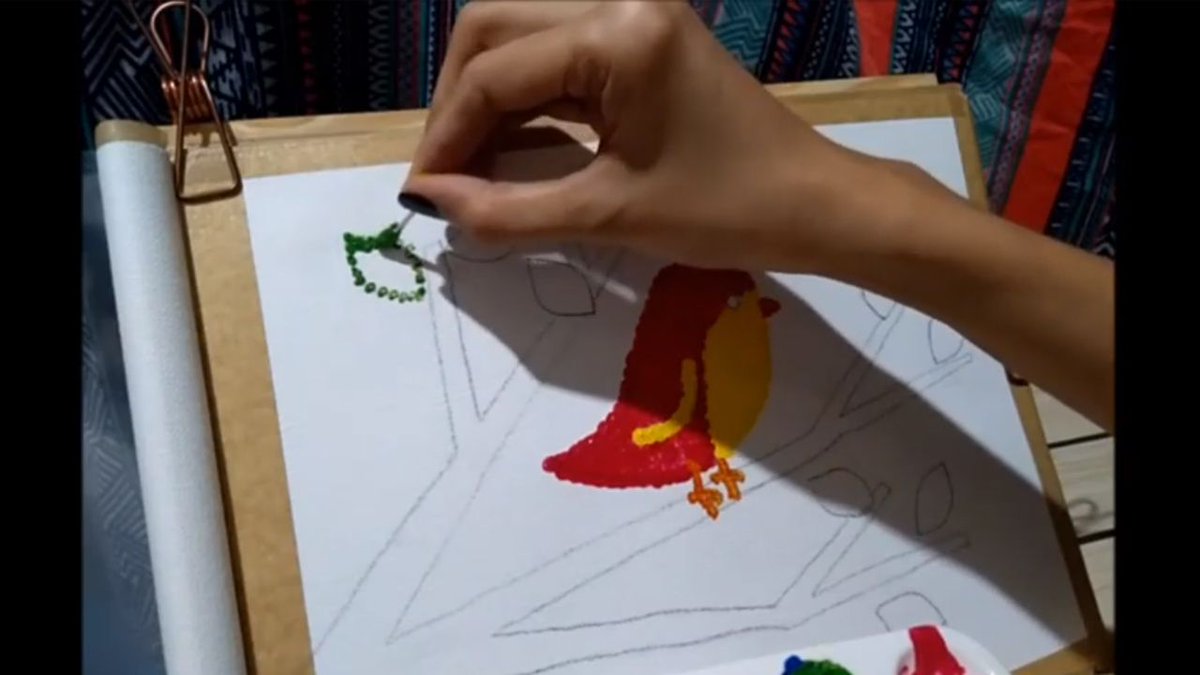 autismphils's tweet photo. Explore pointillism with paint and cotton swabs, guided by Teacher Deanne Sadicon! https://t.co/vEAZ5O5fq5 #AutismHappy https://t.co/SnF1zPXIF2