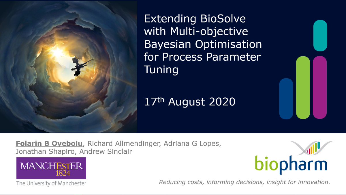 fboyebolu's tweet image. Check out my on-demand oral presentation at #ACSFall2020 on my #KTP I completed whilst at @AllianceMBS
It's in the "Making Use of Big Data & Modeling" stream of @ACS_BIOT and goes live at 8 AM PDT (4 PM BST): cattendee.abstractsonline.com/meeting/9308/p…
#processmodelling #biosolve #optimisation