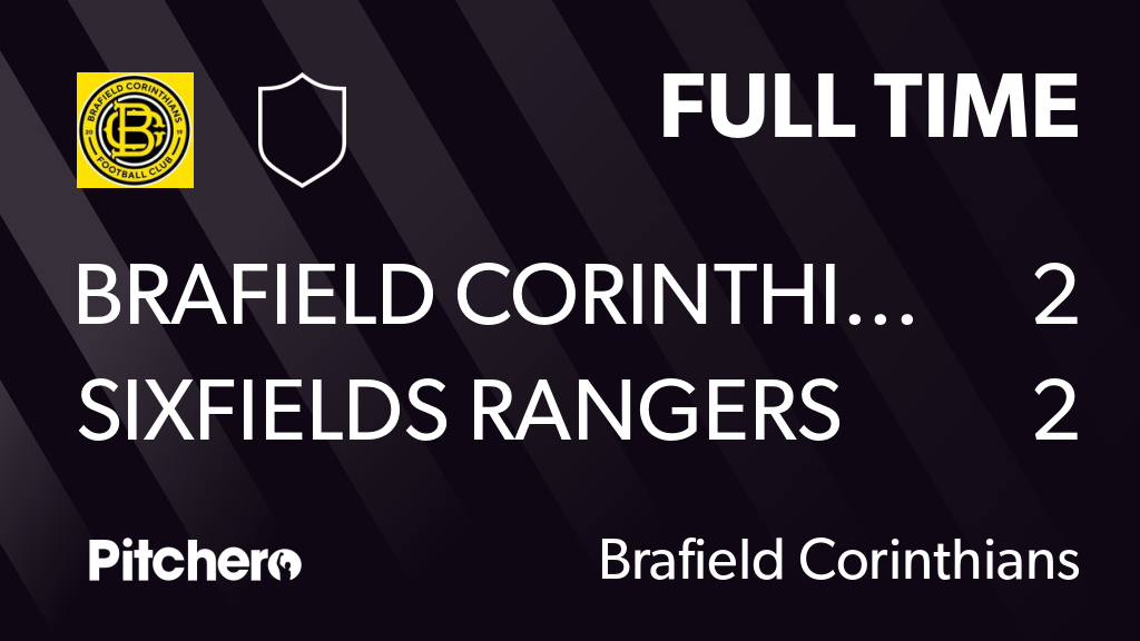 FULL TIME: Brafield Corinthians 2 - 2 Sixfields Rangers
#BRASIX #Pitchero
pitchero.com/clubs/brafield…