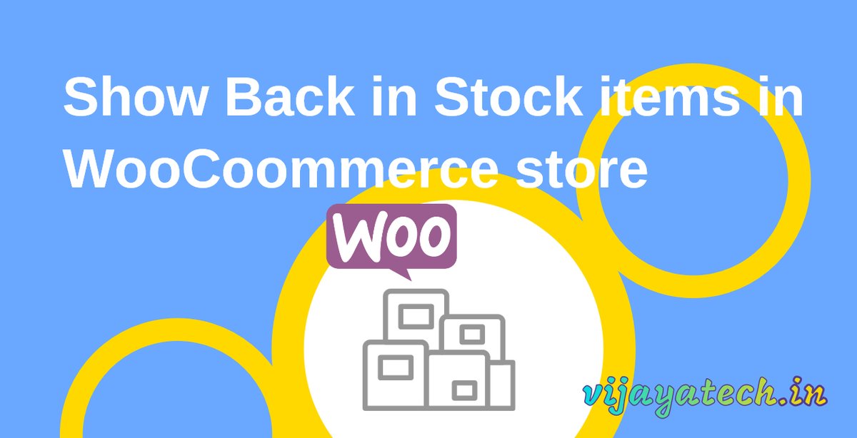 vijayatechlabs's tweet image. Learn simple hack to show Back in Stock items in WooCommerce store without any code or extra plugin.

It is simple yet very useful. We use this on our client website and it is working fine.

vijayatech.in/display-back-i…

#woocommerce #outofstock #backinstock #ecommerce #ecommercehack