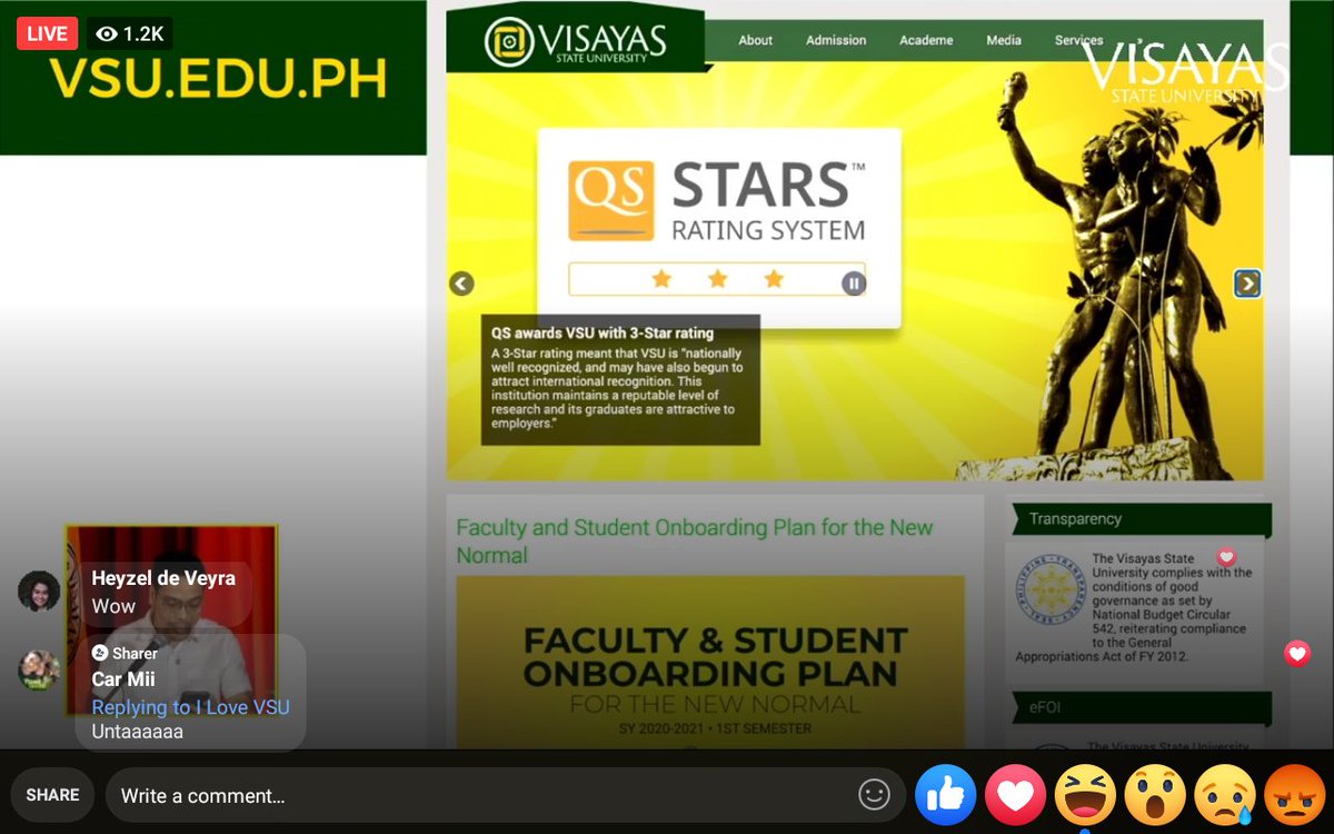 crazy_aubrey's tweet photo. Achieving 3-star in QS Stars Rating System..

LABAN VSU!! 👏👏

#NoViscanLeftBehind  #ProudViscan #iloveVSU https://t.co/IwRO9OProQ