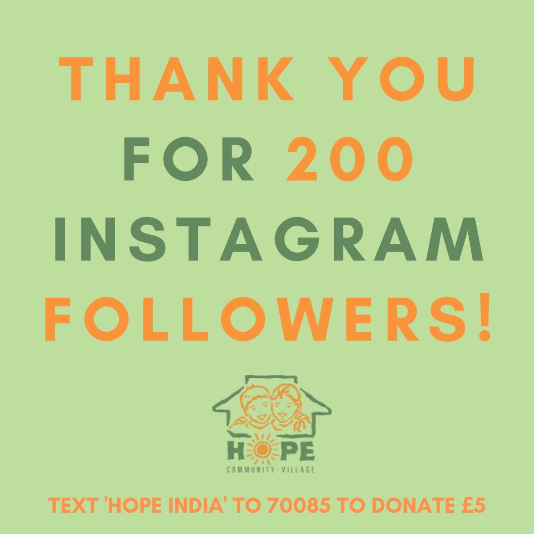 It's always great to have small wins, and this week especially we are celebrating reaching 200 followers on Instagram! Thank you for continuous support🧡
Why not join in on the fun👉 instagram.com/hopecommunityv…

#MondayMotivaton #mondaythoughts #winning #Nonprofits