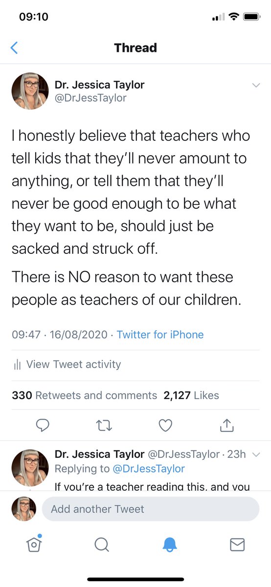 For reference, these are the tweets that teachers are offended by and are now messaging me telling me that I’m ‘attacking’ them. It’s only aimed at the teachers who say this to kids.