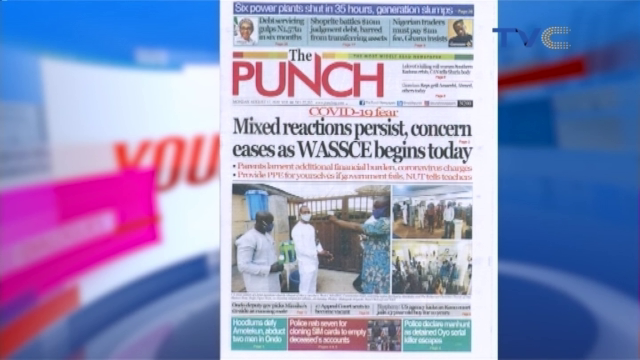 TVCconnect's tweet photo. Blasphemy: US agency kicks as Kano court jails 13-year-old boy for 10 years
Mixed reactions persist, concern eases as WASSCE begins today
6 power plants shut in 35 hours, generation slumps
#YourViewTVC Newspaper #FrontPageReview https://t.co/GS3N6wYRfl