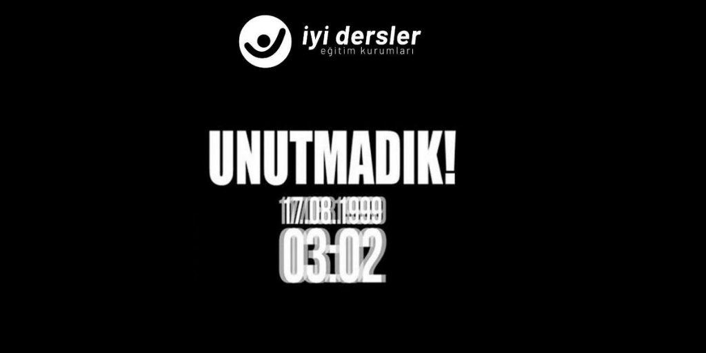 17 Ağustos 1999 Marmara Depremi’nin 21. yıl dönümünde hayatını kaybedenleri saygı ve rahmetle anıyoruz...

#iyidersler #17Ağustos1999