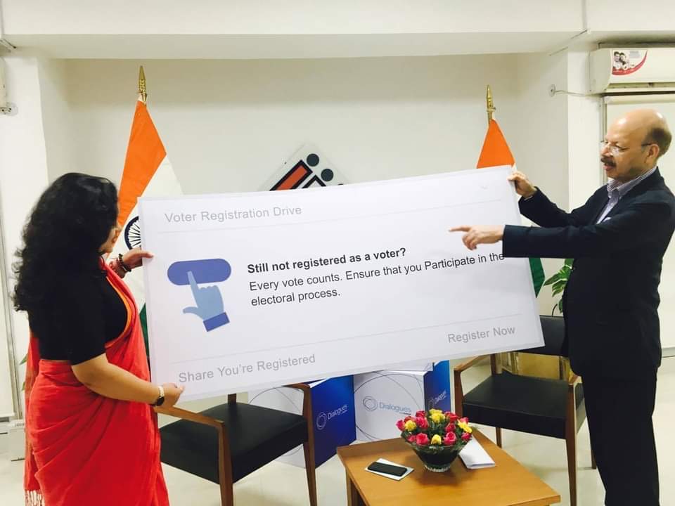 In June 2017, the Election Commission began a partnership with Facebook India for a voter awareness campaign. This partnership was launched by Facebook India's Ankhi Das together with then-Chief Election Commissioner Dr.Nasim Zaidi.Things then got dodgy in a year.(1/9)