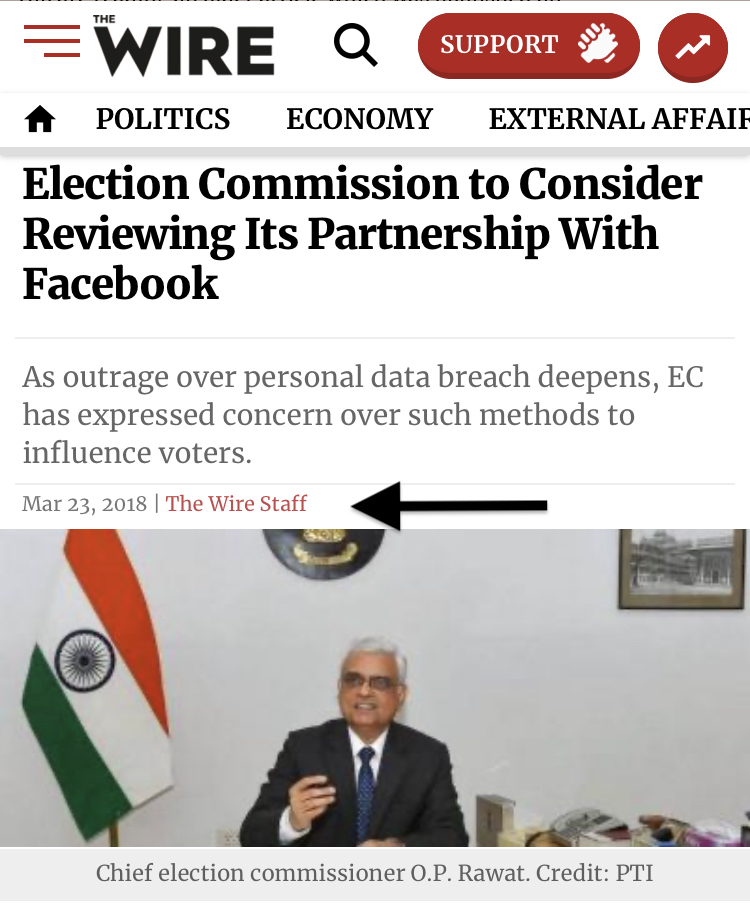 A year later, on 23rd March 2018, then-Chief Election Commissioner O.P. Rawat announced that the ECI was reviewing its partnership with Facebook India over concerns of data breaches which could affect free & fair elections.And then there was a sudden twist.(2/9)