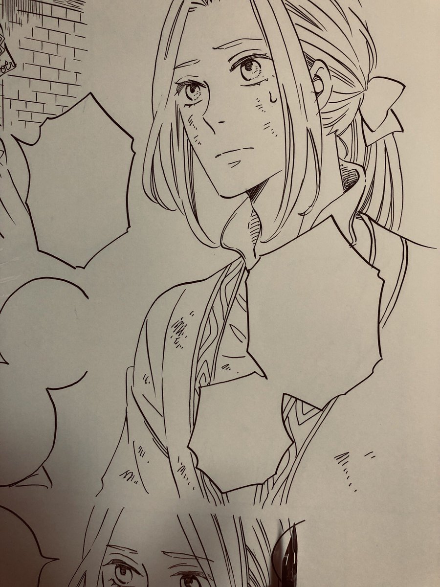 しばらく男性エイラのターンが続いていたので、女子ver.描くときうっかり喉仏とか描かないようにしないとな… 