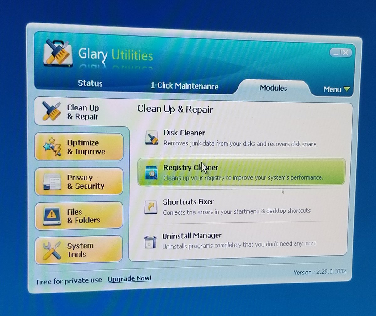 and Glary Utilities.I've never heard of this.
