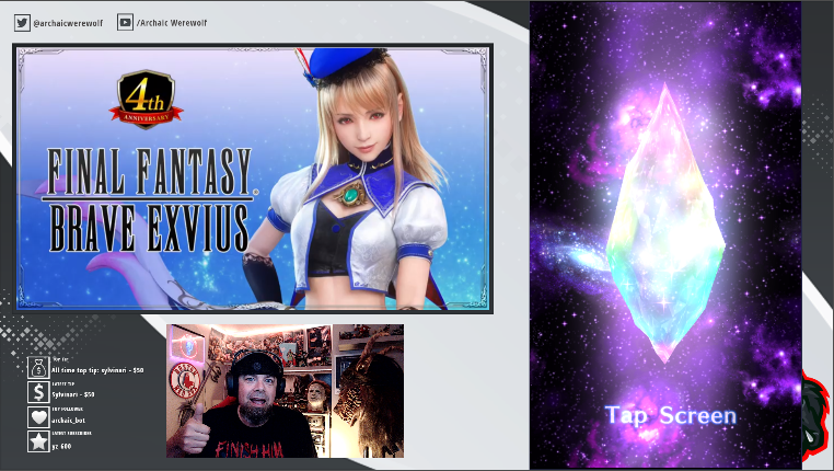 archaicwerewolf's tweet photo. Great stream and better LIVE Event! Thanks to all who stopped by and hung out! @Dresith1 @Endrish329 @BigJustin6 @shadowprogramm #FFBE4thLive @FFBE_EN #FFBEWW https://t.co/uL2L3Jsqs5