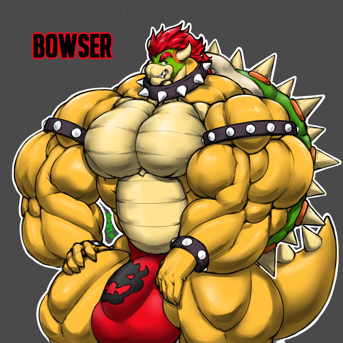 VMarkyvolk's tweet photo. Bowser Day Tribute 
"Better late than never! Gwa-har-har!"

I know it's pretty late but I hope you enjoy the piece qwq""" https://t.co/P1AfbxlPbY