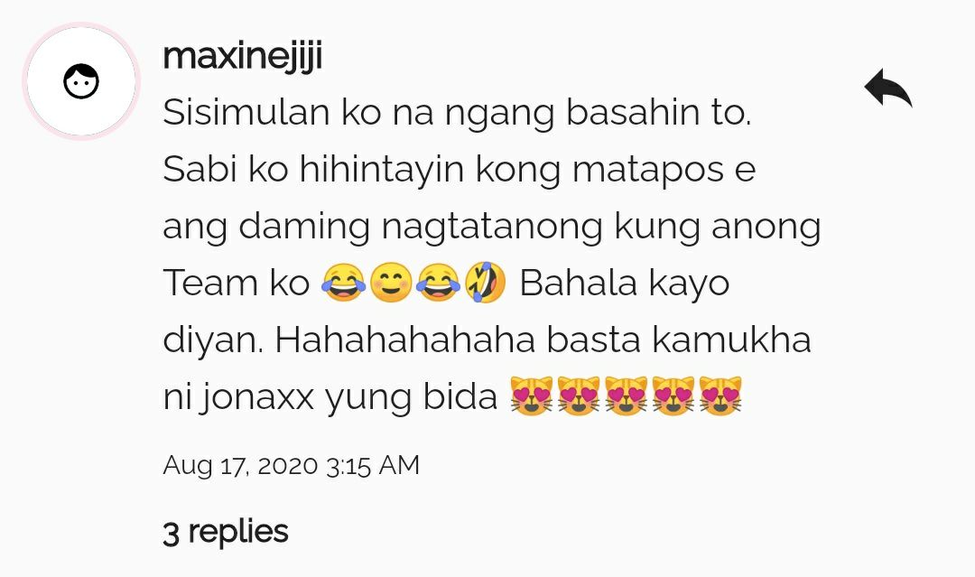 ethereaIsooyaa's tweet photo. Nagbabasa na si ate @maxinejiji ng TFA,,,
#JonaxxTFAKab10
#TheREIvolution
#MappleBottomJeans
#TeamMAntePPLEco
#MonREIfalco https://t.co/gVdF3tFj6o