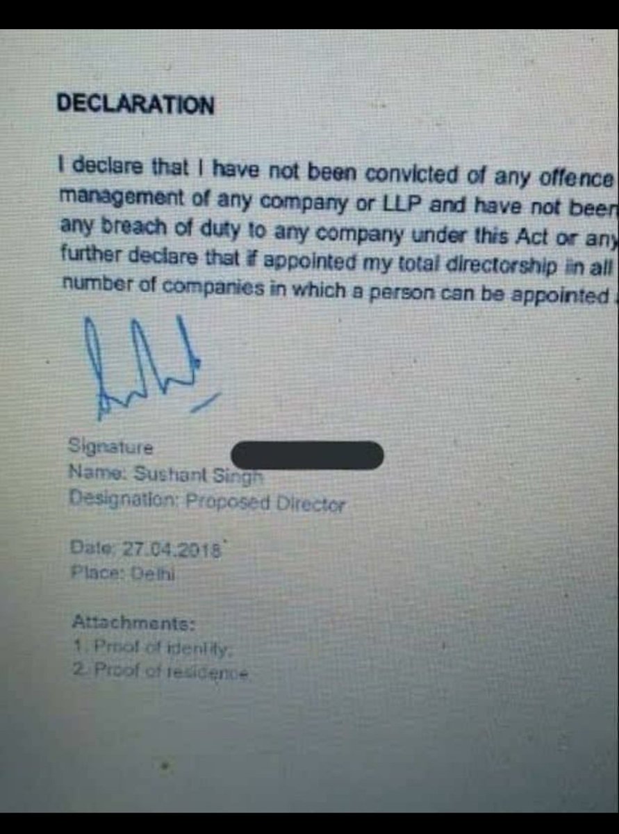 rinky280297's tweet image. #SCMoniteredCBI4SSR
Forensic Department  confirmed that all the signatures on #Sushant&apos;s Company papers are Forged.

#SCMonitoredCBIForSSR👇👇👇
#jyoti_spartans