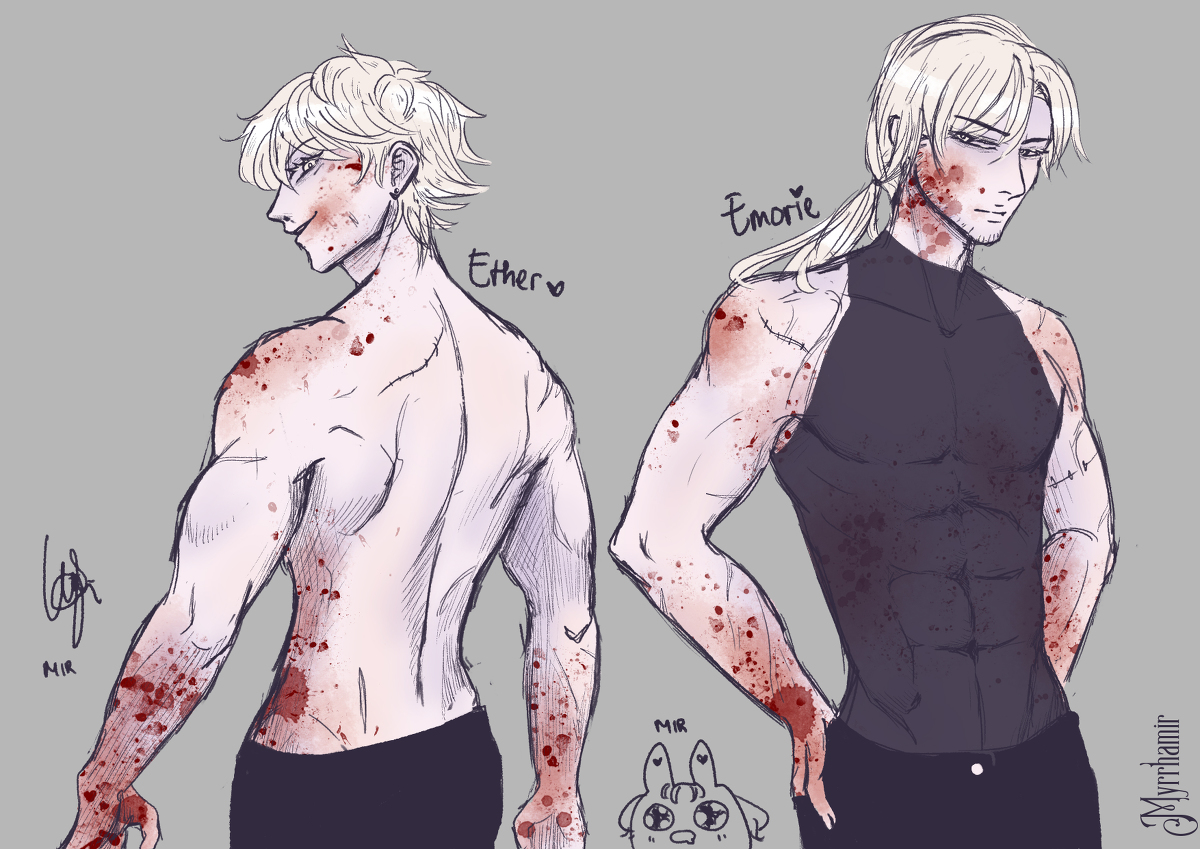 myrrhamir's tweet photo. Anatomy Study - Ether and Emorie #ether #emorie #infectiousintent #infectiouscrimson #infectiousseries #man #men https://t.co/WtGu9rGc3N https://t.co/AZNzVgU00Q