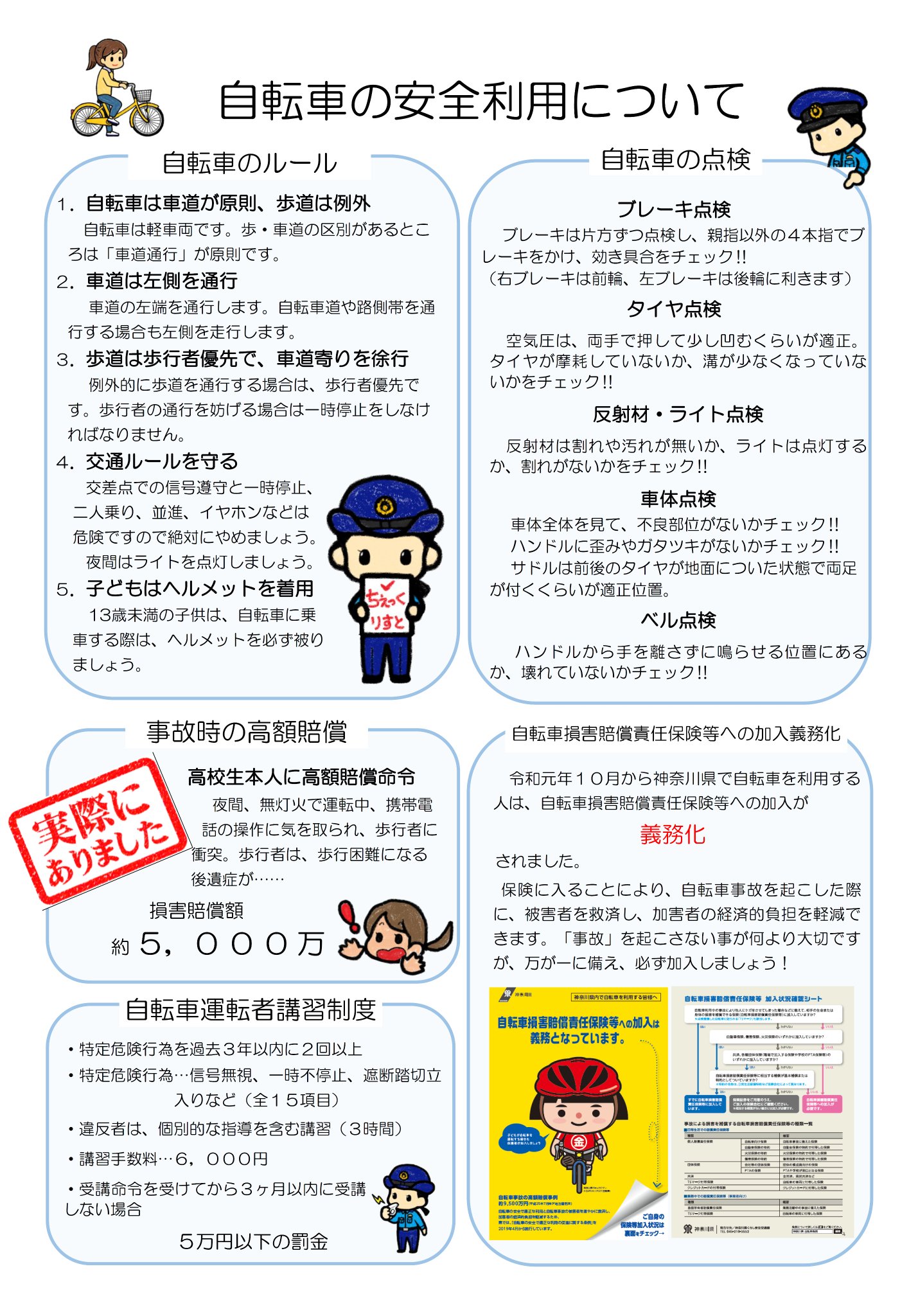 自転車 違反 罰金 実際