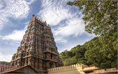 Kallazhagar Temple located in Alargoyil village of Tamil Nadu India is dedicated to Vishnuji .It is said that once Rishi Durvasa was going past Nupura Ganga at Azhagar Hill while Sage Suthapas was immersed in water praying to Vishnuji  @LostTemple7