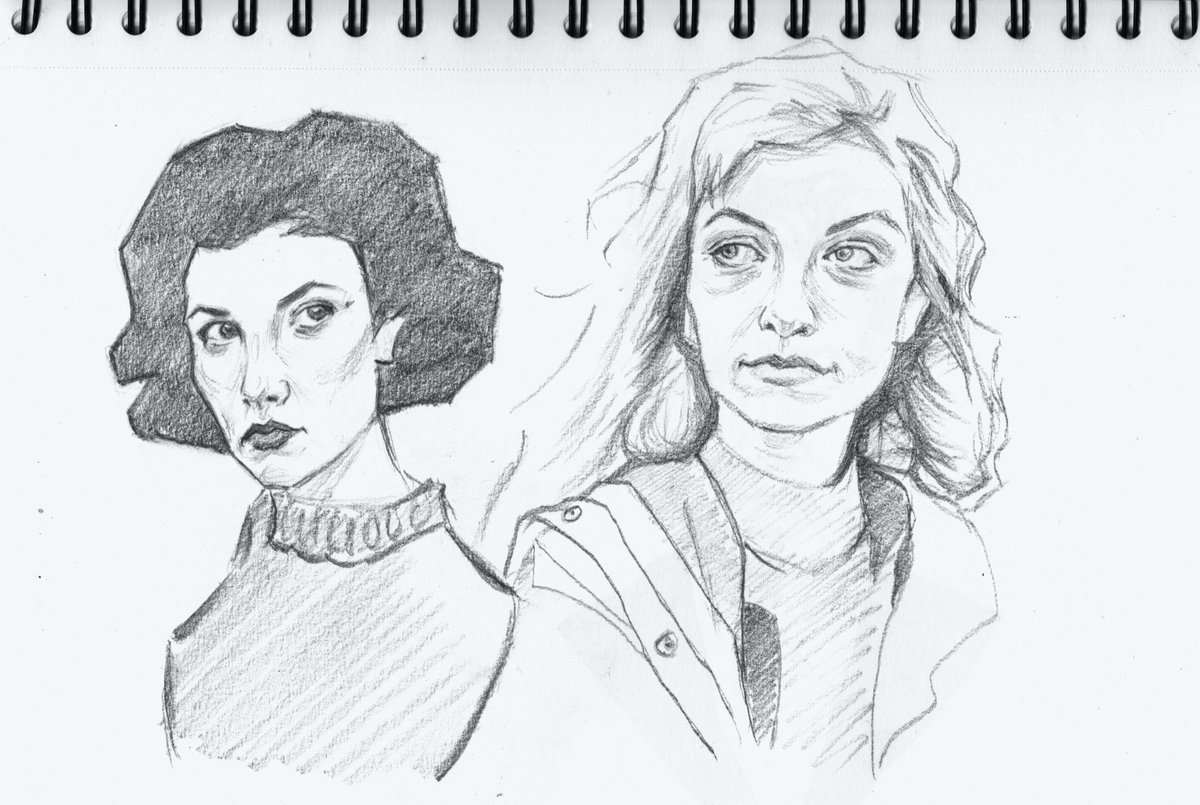 with1eye's tweet photo. Some quick portraits of Twin Peaks characters
tags: #twinpeaks #laurapalmer #lynch #artistsontwitter #artwork #artlovers #artist #art #sketch #sketchbook #pencil #pencilart #pencilsketch #graphite #paper #twitterart #portraitpainting #drawing #drawingaugust #portraitart #portrait https://t.co/XejWDMupVR