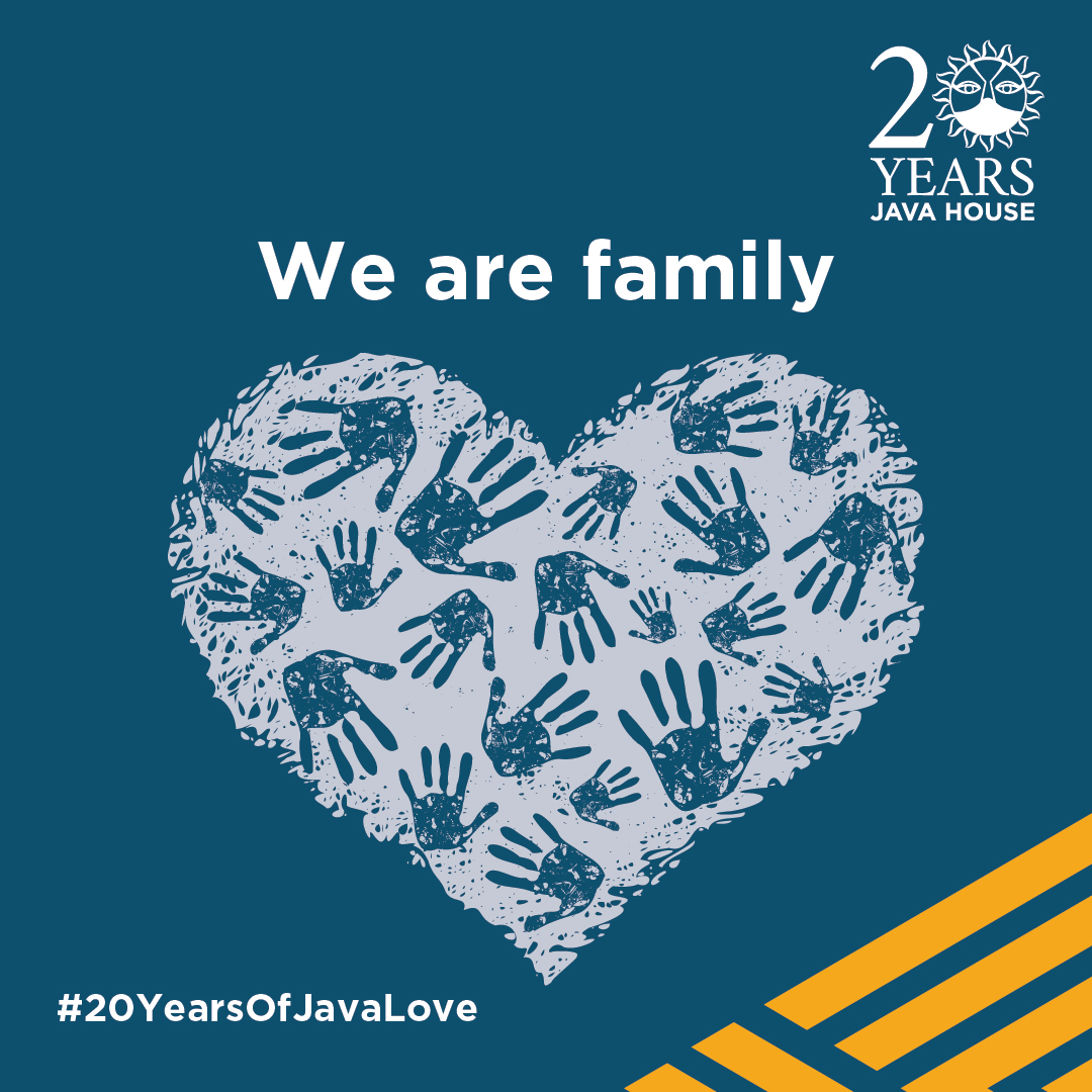 javahouseafrica's tweet photo. Over the last 20 years, we have become different things to different people. The safe space. The stopover after the run. The treat for the kids. The family meet up. The office. And so much more. We are grateful that you're part of the Java family. #20YearsOfJavaLove https://t.co/pD2Z1rx566