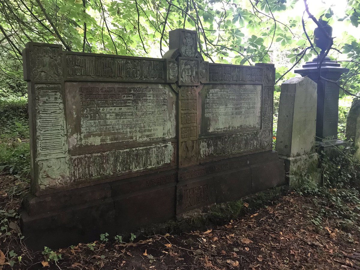  #MomentsofBeauty in  #Glasgow: Finally walked over to  @CathcartCem and WOW! As good as the Necropolis. The William Gardner Rowan monument is intriguing, also spotted John Bennie Wilson’s one, while I enjoyed JJ Kier’s freestyle gothic memorial and as for the Hood Mausoleum...!