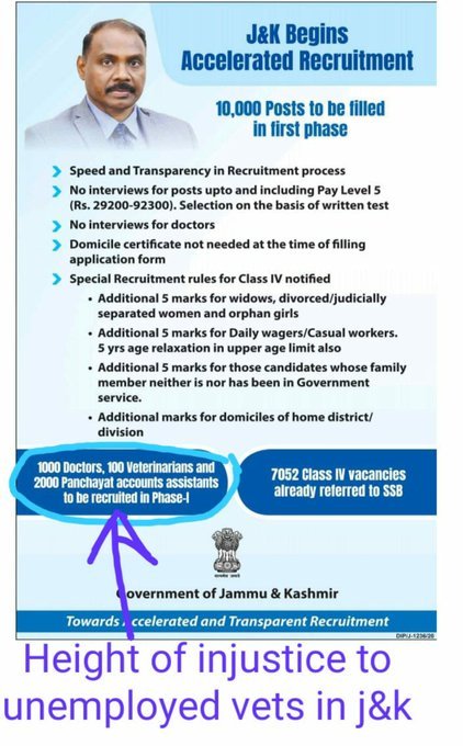 SakshiTrikolwa2's tweet photo. If justice really prevail sir then please give your kind attention to our ANIMAL AND SHEEP HUSBANDRY SECTOR of J AND K UT
@manojsinha_ 
@girirajsinghbjp 
@AdvisorBJKGovt 
@cheif_secratory_jk
@orincipal_secratory_ashd_jk
@AsgarSamoon 
@dograjournalist 
@junaidsyed29
@CrossTownNews https://t.co/rjDmRBbdvi