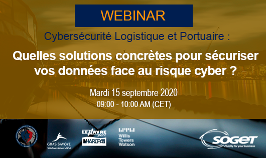 RT <a href="/SOGET_fr/">SOGET</a>: SAVE THE DATE #webinar #Gestion du #risque #cyber #Transport &amp; #Logistique : Inscrivez-vous dès maintenant ! ow.ly/sh7l50AZw2O