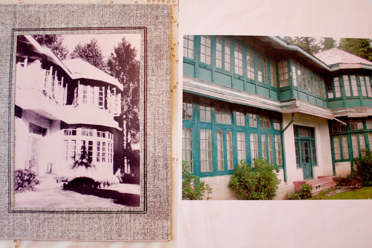During my first trip to Lahore in 2014, I visited Sitara Faiyaz Ali and heard the story of the home she had left behind in Dalhousie during Partition, a cottage with green shutters that her father had built with his own hands. She had shown me a photograph of the house in 1947 1/