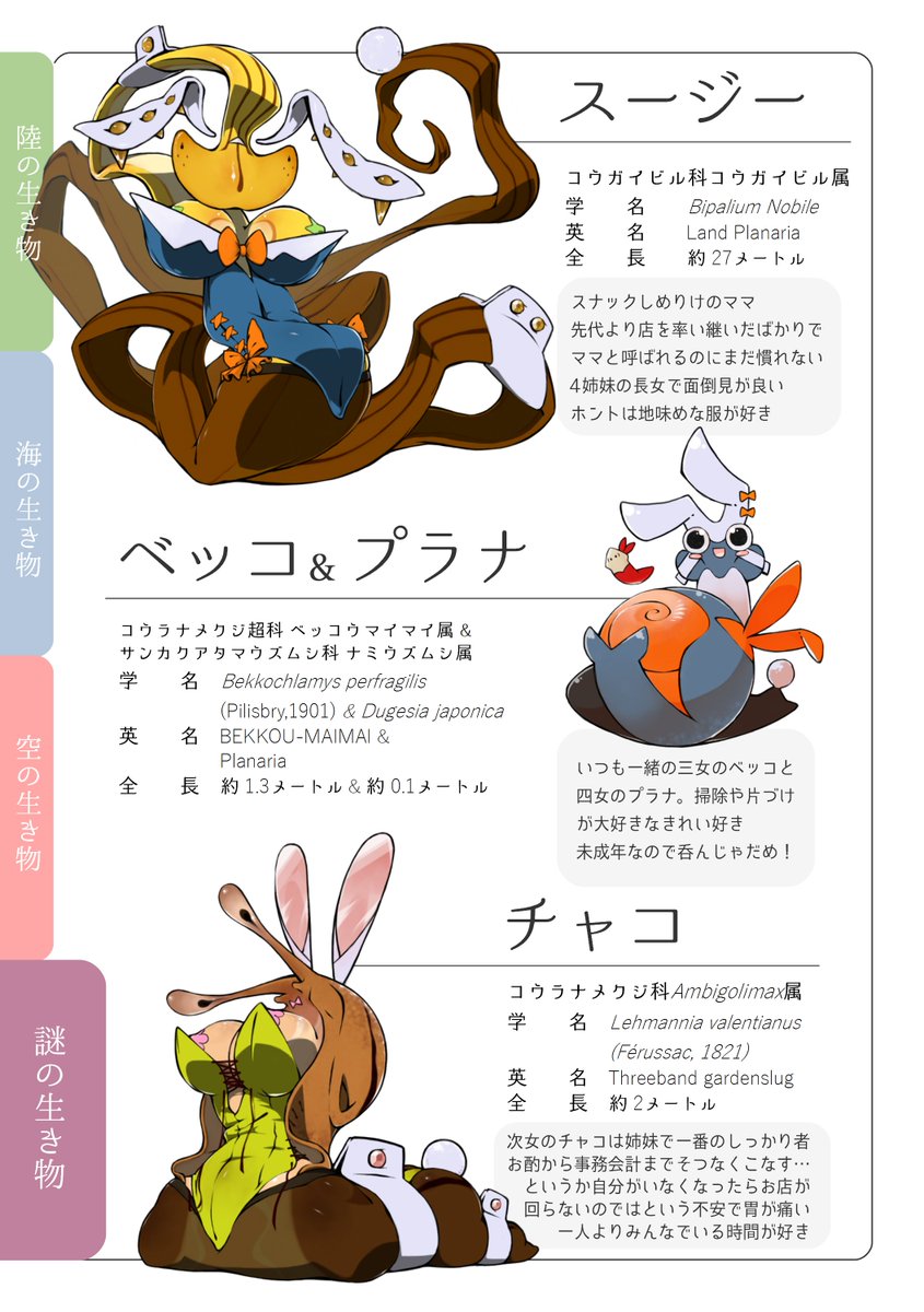 【うちのこ図鑑】

柔らかくて長い系ガールズ! 
