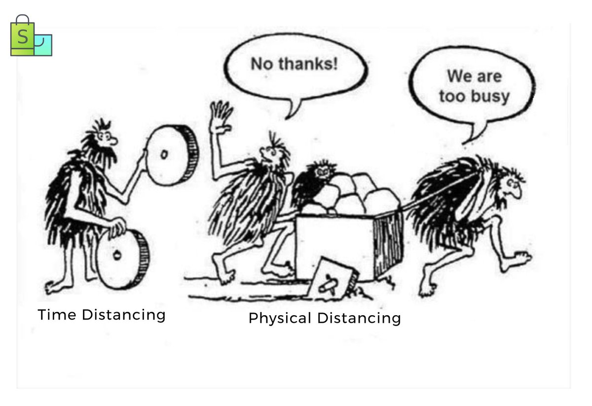 What’s Time Distancing?
Social Distancing spread over time. 
Each person safeguards one's community by visiting at pre-decided time based on when others not visiting thus achieving Social Distancing.

#COVID19