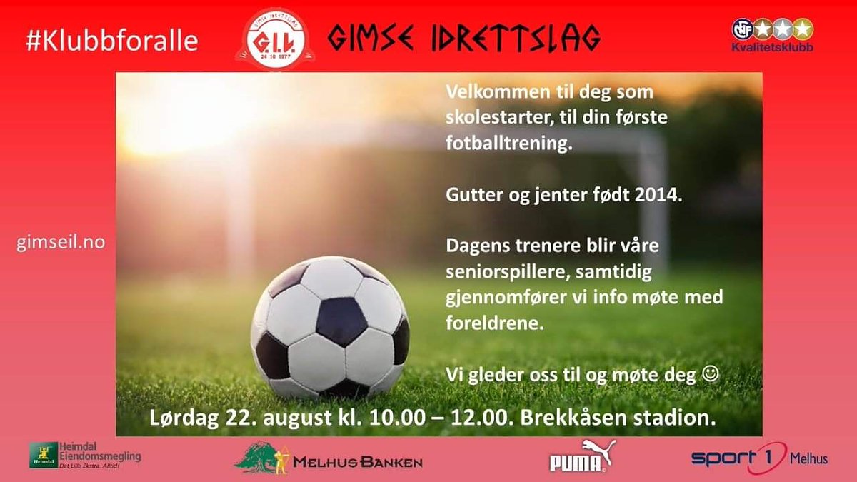 Gimse Fotball (@gimseil) on Twitter photo 
