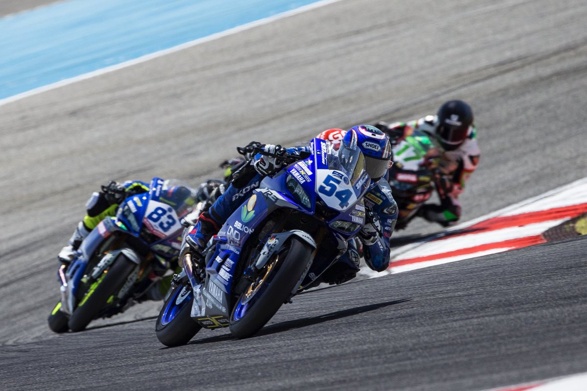 bht54sofuoglu's tweet photo. #PRTWorldSBK
#WorldSSP300 #YamahaRacing #RevsYourHeart #YamahaMasterClass #bLUcRU #KNN54Riders #BHT54 https://t.co/t8hZTtbAhk