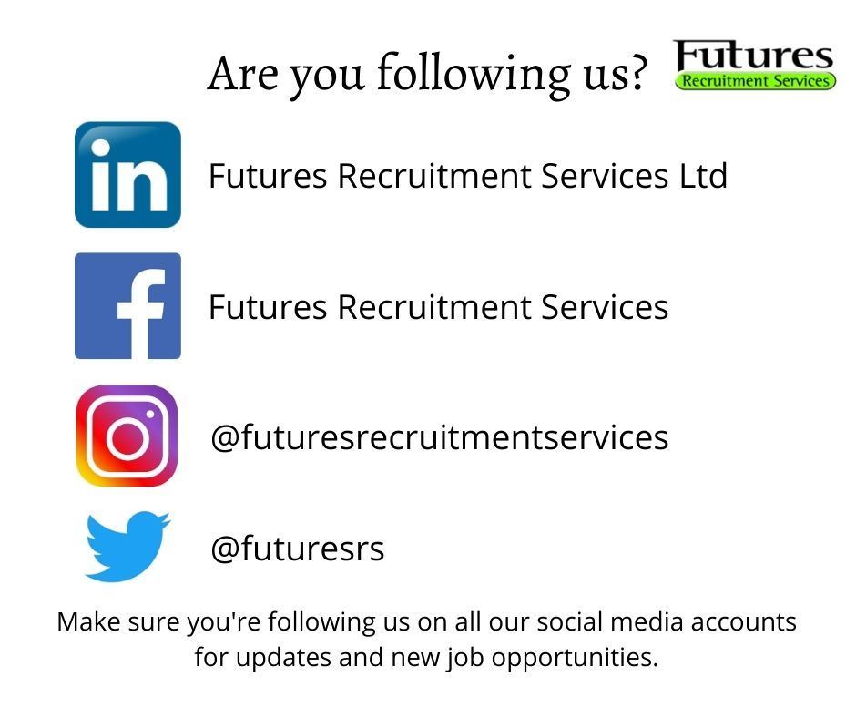 Futuresrs's tweet image. Follow @futuresrecruitmentservices to ensure you are up to date with our current vacancies and our advice. #newroles #newopportunities #jobsearch #jobsearchtips #ukrecruitment #ukrecruiters #independent #tempjobs #tempwork #midhurst #chichester #bognor #westsussex #hampshire