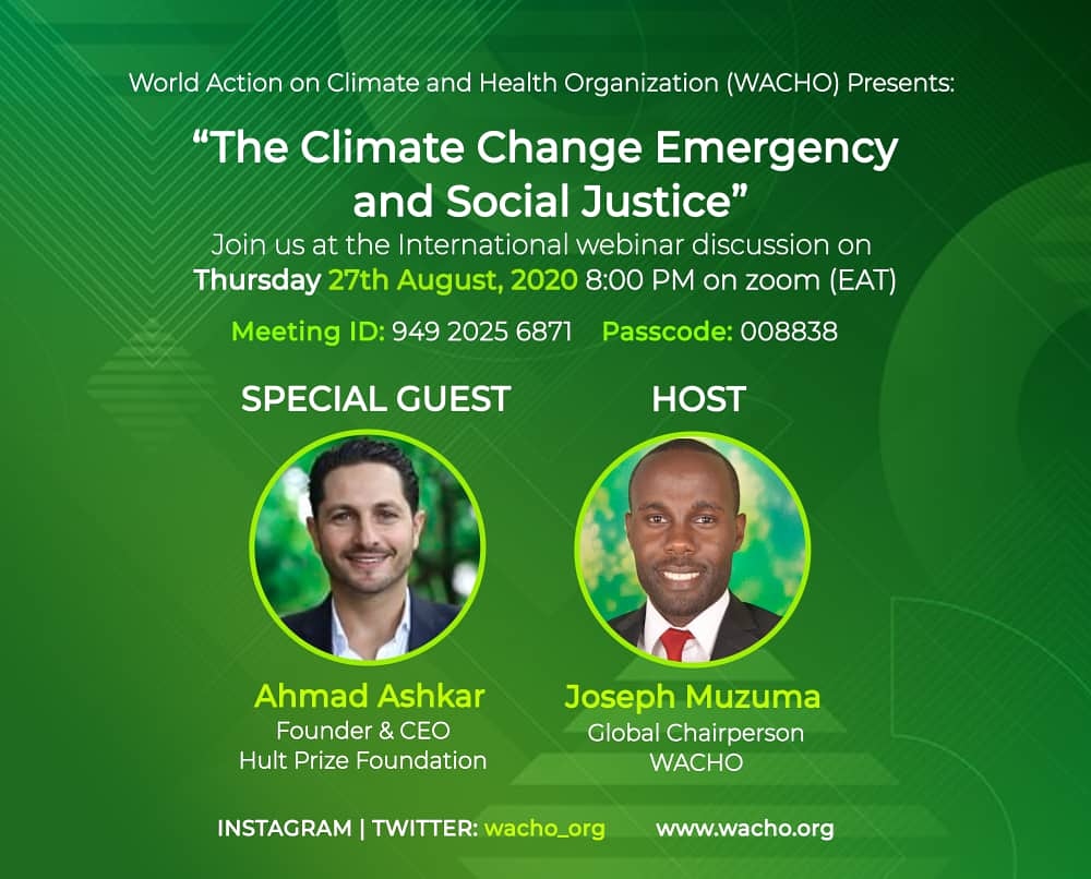 WACHO-UDSM (@udsmwacho) on Twitter photo Join our discussion through zoom meeting on Thursday . It's about climate change emergency and social justice. <a href="/dimateandhealth/">Climate and Global Health</a> <a href="/globalpeacetz/">GlobalPeaceTanzania</a> <a href="/wacho_org/">WACHO Headquarters</a> <a href="/wacho_muhas/">WACHO MUHAS</a> @foundation_aca @ClimateChange47 @climateWUR Join our discussion through zoom meeting on Thursday . It's about climate change emergency and social justice. <a href="/dimateandhealth/">Climate and Global Health</a> <a href="/globalpeacetz/">GlobalPeaceTanzania</a> <a href="/wacho_org/">WACHO Headquarters</a> <a href="/wacho_muhas/">WACHO MUHAS</a> @foundation_aca @ClimateChange47 @climateWUR